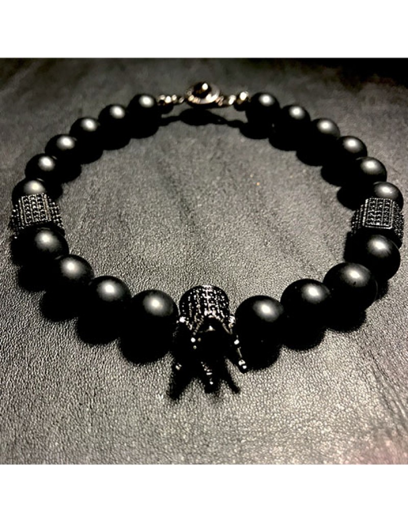 Onyx Crown Bracelet